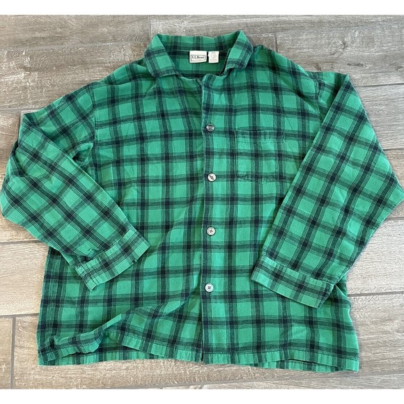 L.L. Bean Other - Vintage LL Bean Men’s Long Sleeve Button Down XL Green Plaid Light Weight